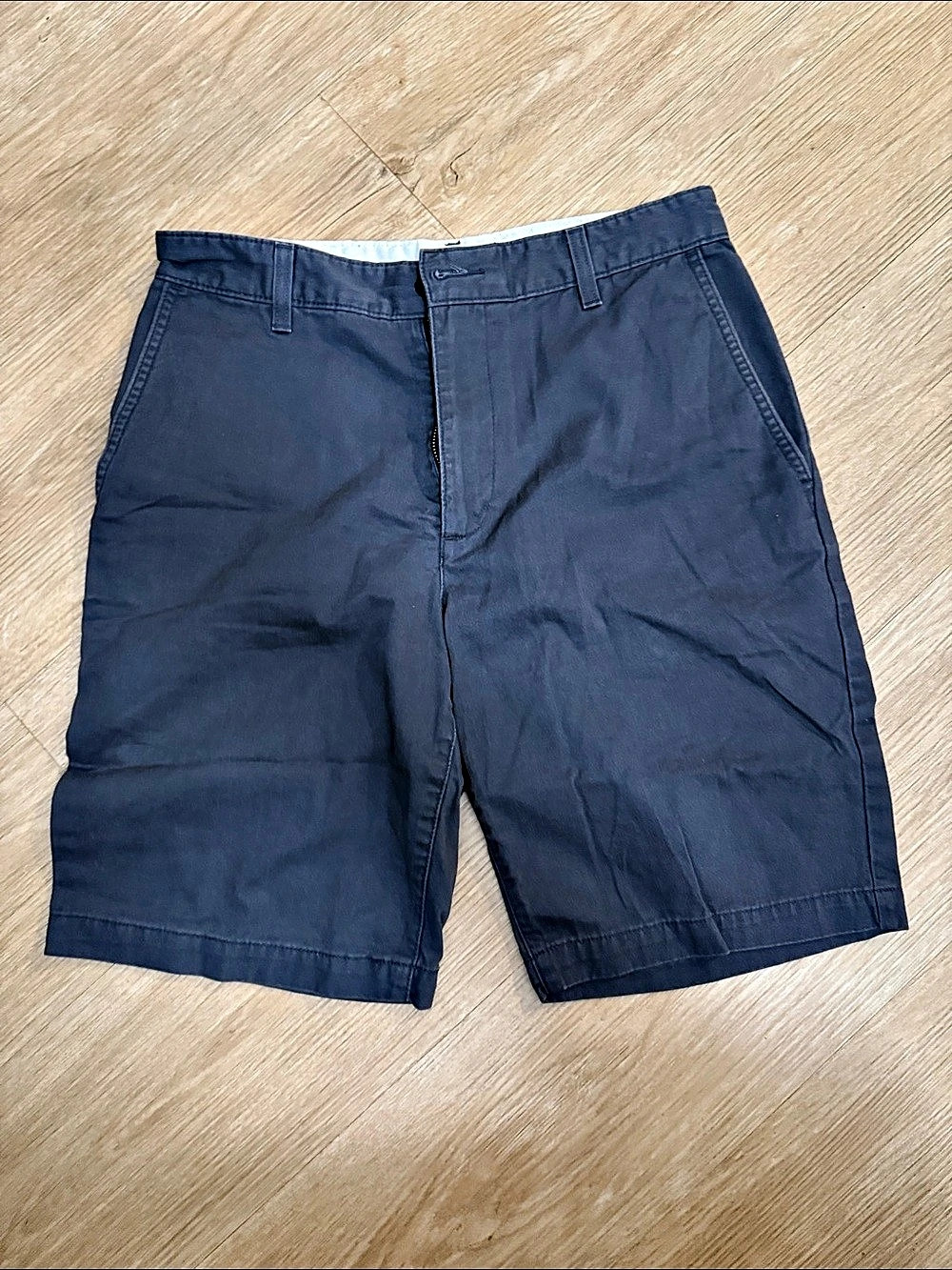 Dockers Men's Flat Front Shorts in Blue